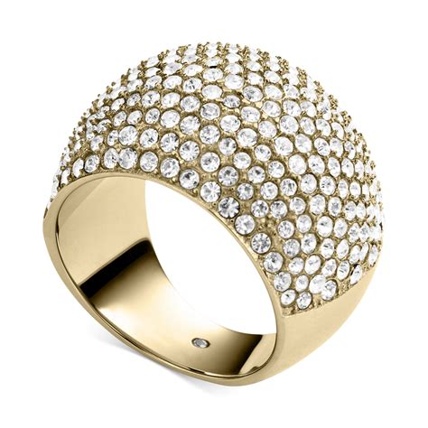 michael kors ring gold|michael kors domed ring.